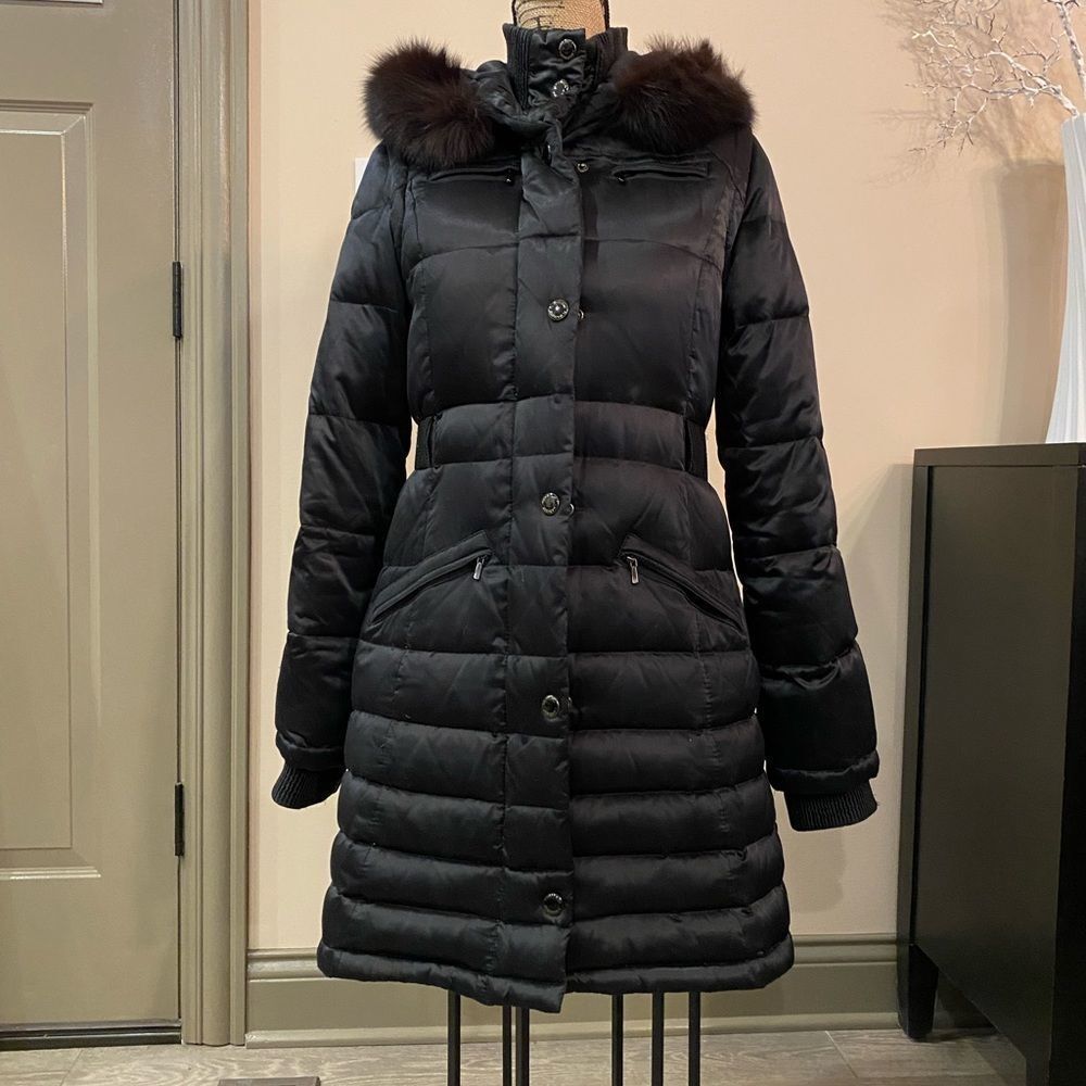 LAST CHANCE 1 Madison down puffer coat with fox fur - Picture 9 of 9